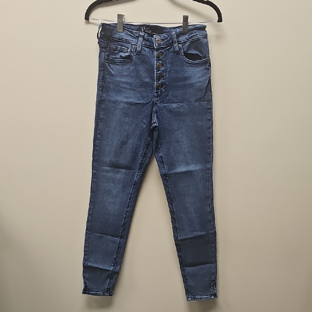 GAP Women's High Rise Dark Blue Jeans
